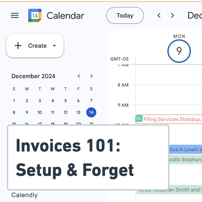 Calendar Invoices